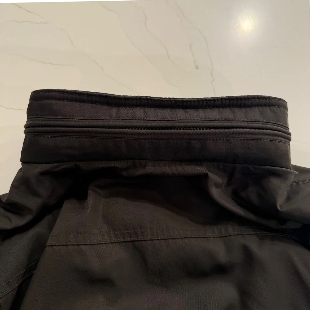 Tommy Hilfiger Mens Full Zip Bomber‎ Jacket Hidden Hood Small